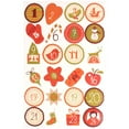 Portable and Easy to Use Stickers Christmas Number Stickers 24 Stickers