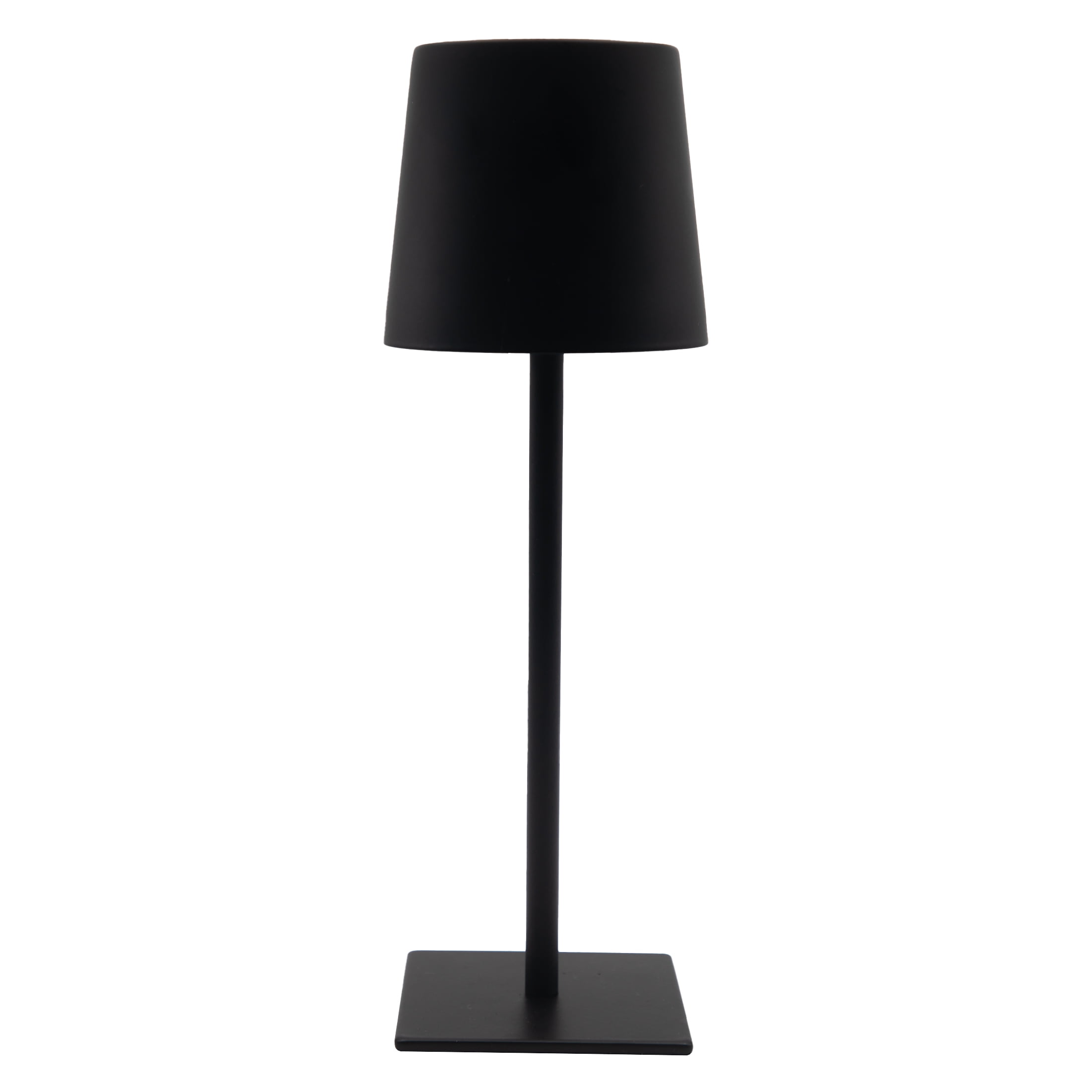 Portable and Rechargeable 11' Black Touch Lamp with Multi Light Settings