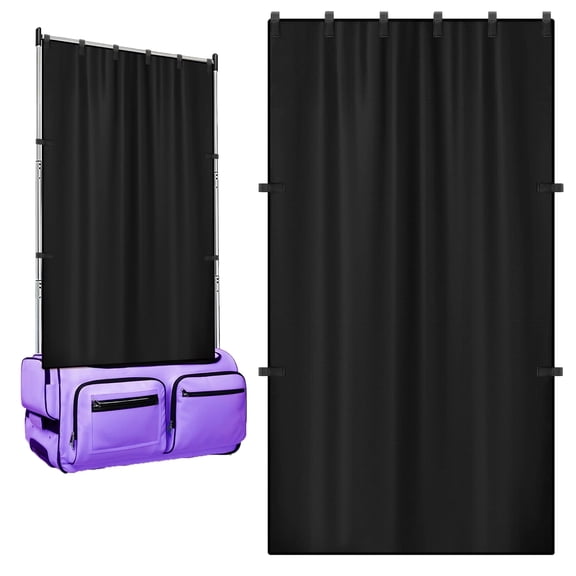 Portable dance curtain with Velcro sides, suitable for changing clothes and camping partition, 1PC