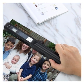 Portable e Scanner 900 DPI Wireless USB Support Card Document, A4 Paper Photo Image Scan Handheld JPG PDF Display Battery ,Built-In Convenience