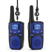 Portable Rechargeable Walkie Talkies for Kids & Adults, FCC ID:2ACVFM-900B Long Range 2 Way Radios for Outdoor Activities, 2 Packs (No Batteries)