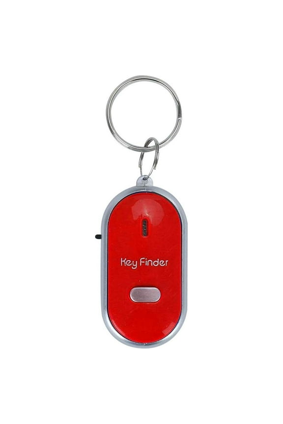 Portable for Lost Item Locator Keyring with Whistle Sound Control and Sound Locator Feature for Keychain