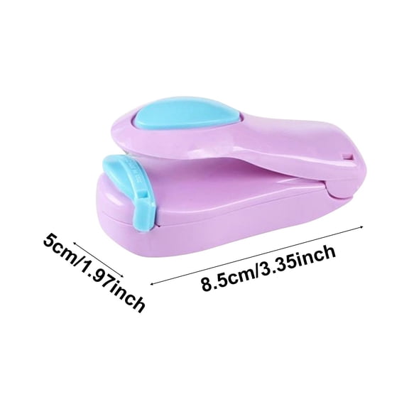 Portable hand held plastic bag heat sealer machine