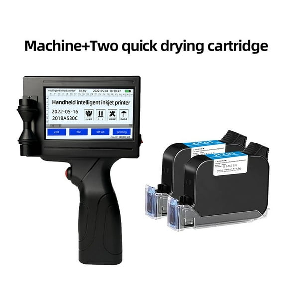 Portable handheld inkjet printer, batch number label pattern printer, non-fading printing on carton plastic bags ,Portable & User