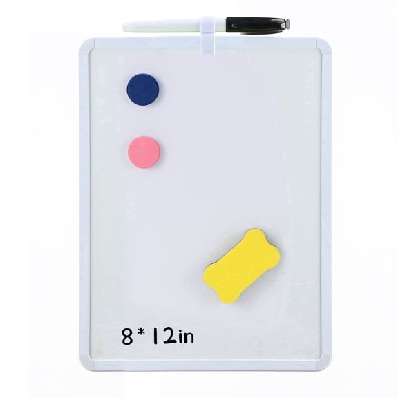 MXG Small Dry Erase Boards for students 8x12-inch Handheld White Frame Double-Sided Whiteboard for Messages and To-Do Lists 