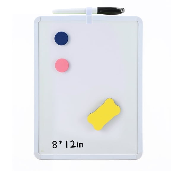 MXG Small Dry Erase Boards for students 8x12-inch Handheld White Frame Double-Sided Whiteboard for Messages and To-Do Lists ﻿