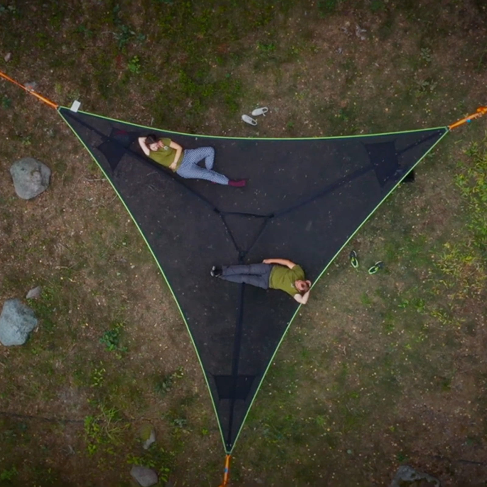 Portable multi-person triangle hammock outdoor camping tent hammock set camping leisure garden furniture camping essential