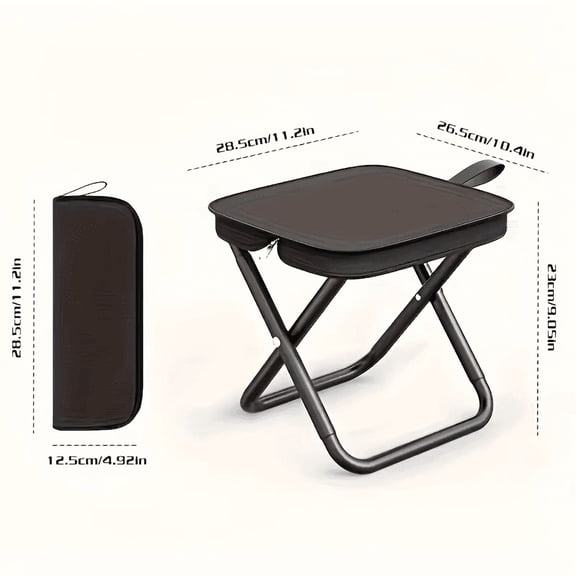 Portable multifunctional outdoor picnic camping folding chair, ultra light fishing stool, travel stool, fishing accessories