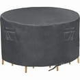 thumbnail image 1 of Patio Round Table Cover,Heavy Duty Waterproof ,Suitable for 4 chairs and a table set, 1 of 6