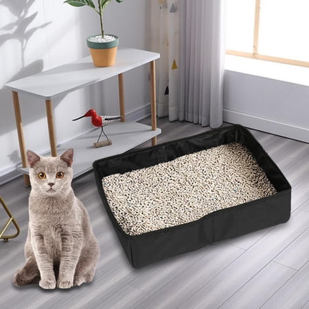Portable pet Toilet Light Weight Scratch Resistant Sturdy Supplies Collapsible Dog Toilet Tray travel Indoor Pet Cleaning L