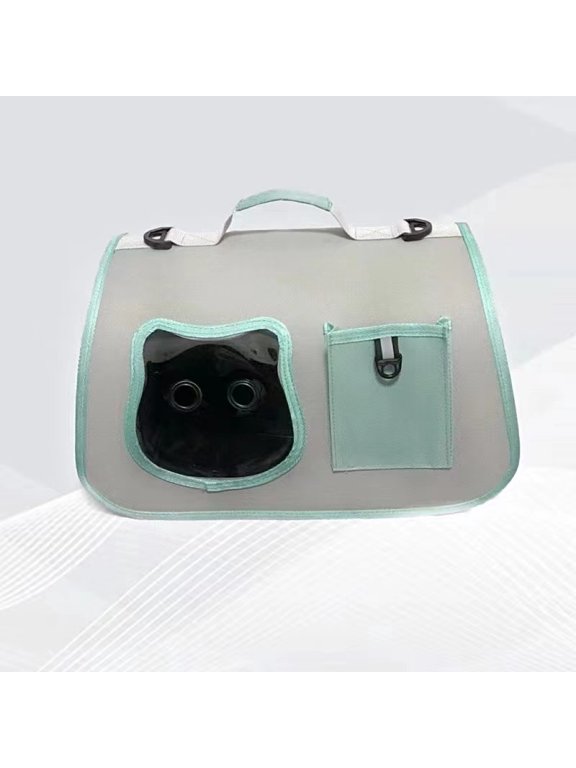 Portable pet backpack for outings, foldable cat bag, breathable dog bag, lightweight pet bag with visibility