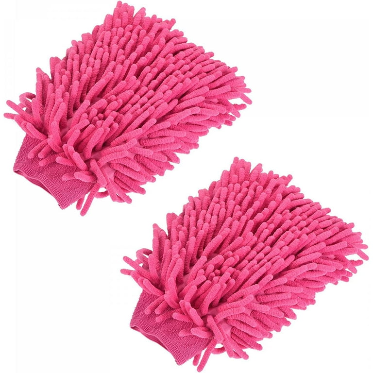 Portable rag car wash gloves Microfiber Soft Chenille Wash Mitten