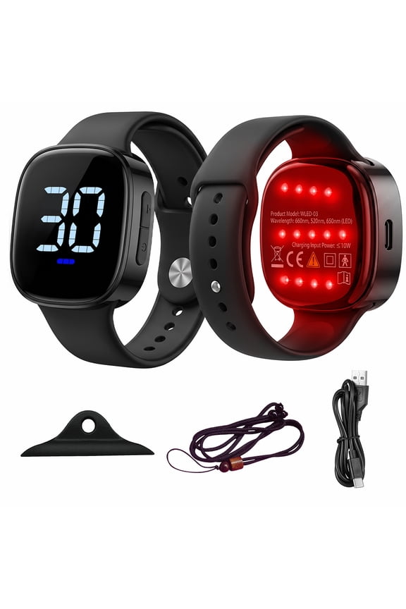 Portable rechargeable Wrist Watch, 13 LED light devices, ideal healthy gift for families