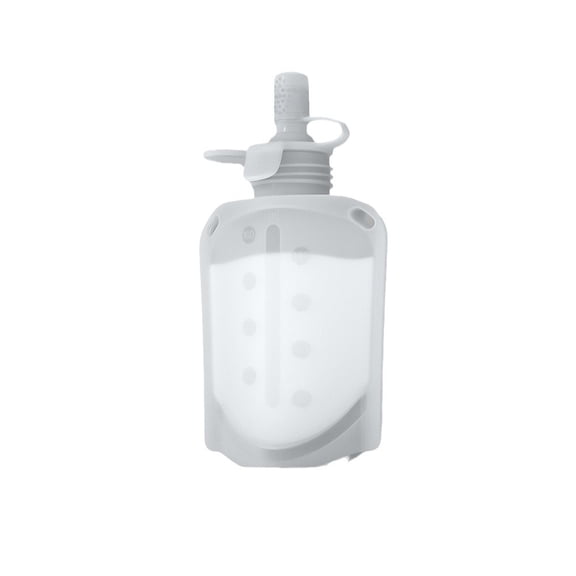 Portable silicone milk storage bag 160ml breast milk storage bag with lid and nozzle leak-proof design