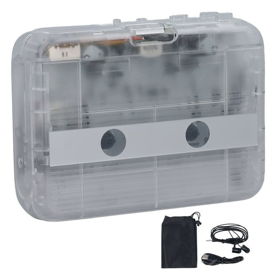 Portable <span Style="background:red"></span> Cassette Player With Auto Reverse  Stereo Sound, 3.5mm Headphone Jack