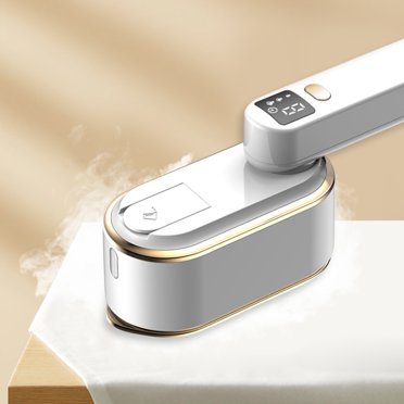 2-in-1 Portable Handheld Steamer & Iron - 1200W, 15-Second Heat Up, 180° Rotating Handle, LCD Display