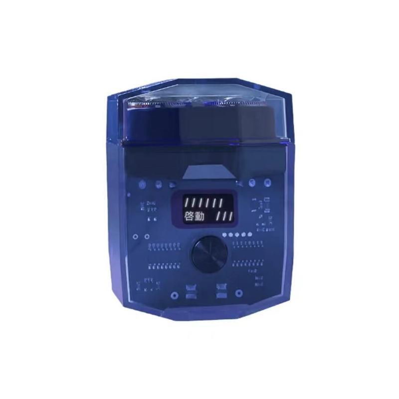 Portable transparent razor double engine mecha small electric razor set ...