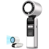 Portable turbo cooling fan, USB rechargeable battery, up to 6 hours of operation,