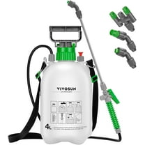 Portable water sprayer for lawns and garden courtyards, plants and weeds, 3 nozzles