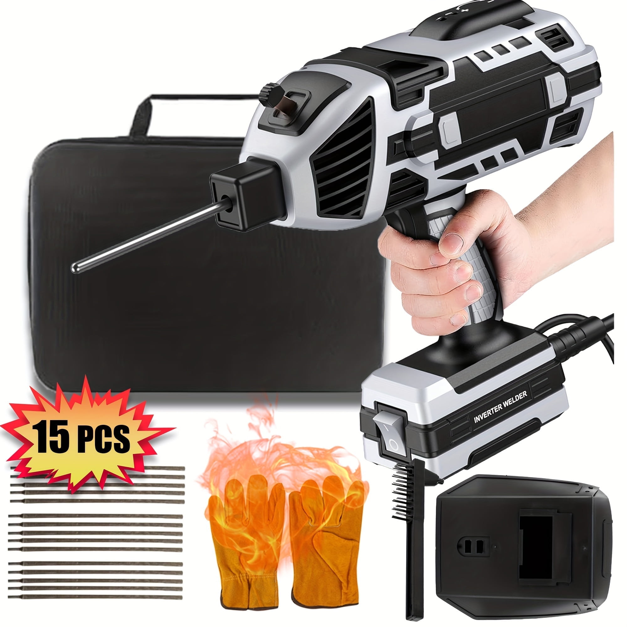 TKDMR 110V 130A  Handheld Portable Welding Machine , IGBT Inverter, Ergonomic Design