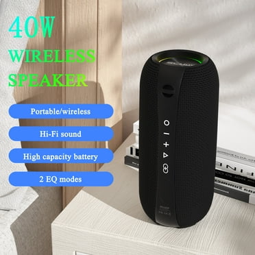SCIJOY Bluetooth Portable Speaker, Black, X10, New, 1 Pack