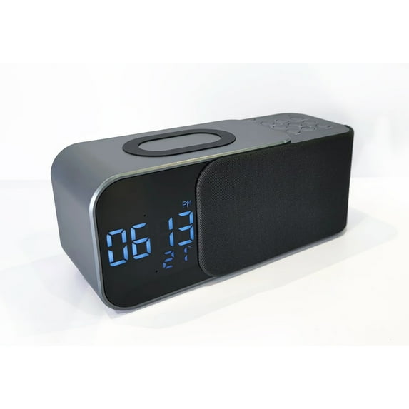 Portable wireless charging Bluetooth speaker,Luminous blue