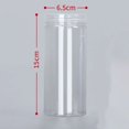 thumbnail image 1 of Portable with Lid Clear Circular Storage Bucket Food Canister Storage Container Sealed Can Empty Packing Bottle Plastic Food Jar 440ML, 1 of 8