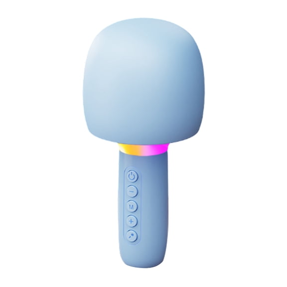 Portable with Lights for Kids and Adults – Built-in Player for Parties and Travel Wireless Karaoke Mic for Singing and