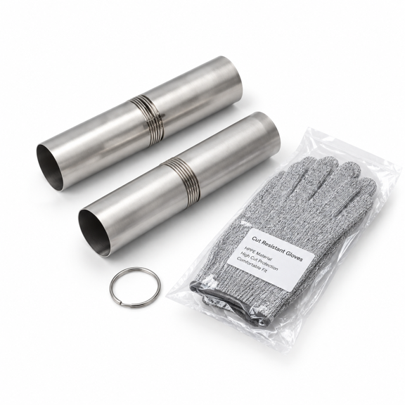 Portableium Tent Stove Pipe Folding Chimney For Outdoor Camping