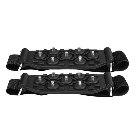 Portables 7 Tooth Antislip Ice Claws Regulable for Shoe Size 30 45 Light weight Safe Grips for Winter Hiking Skiing