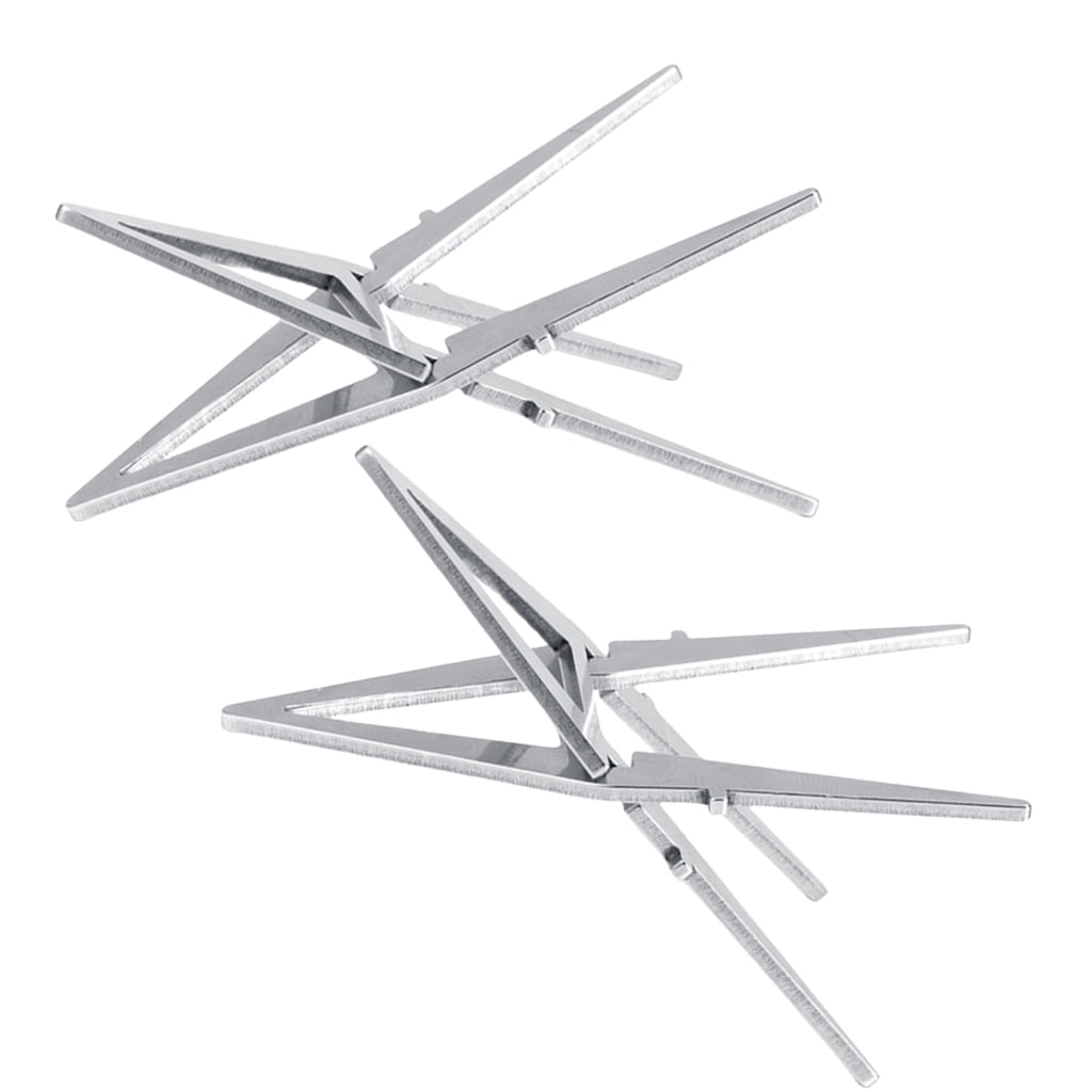 Stainless Steel Alcohol Stove Cross Stand - Portable Support Rack For Hiking, Camping & Outdoor Cooking