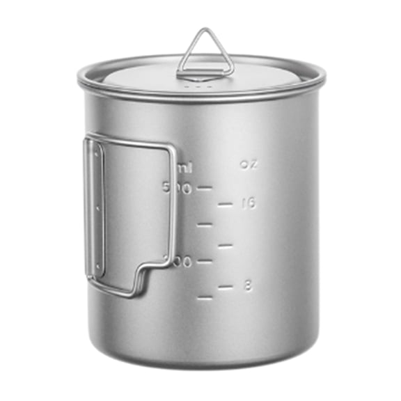 Portables Camping Mugs With Lid and Folding Handle Backpacking Coffee Mugs for Hiking and Backpacking