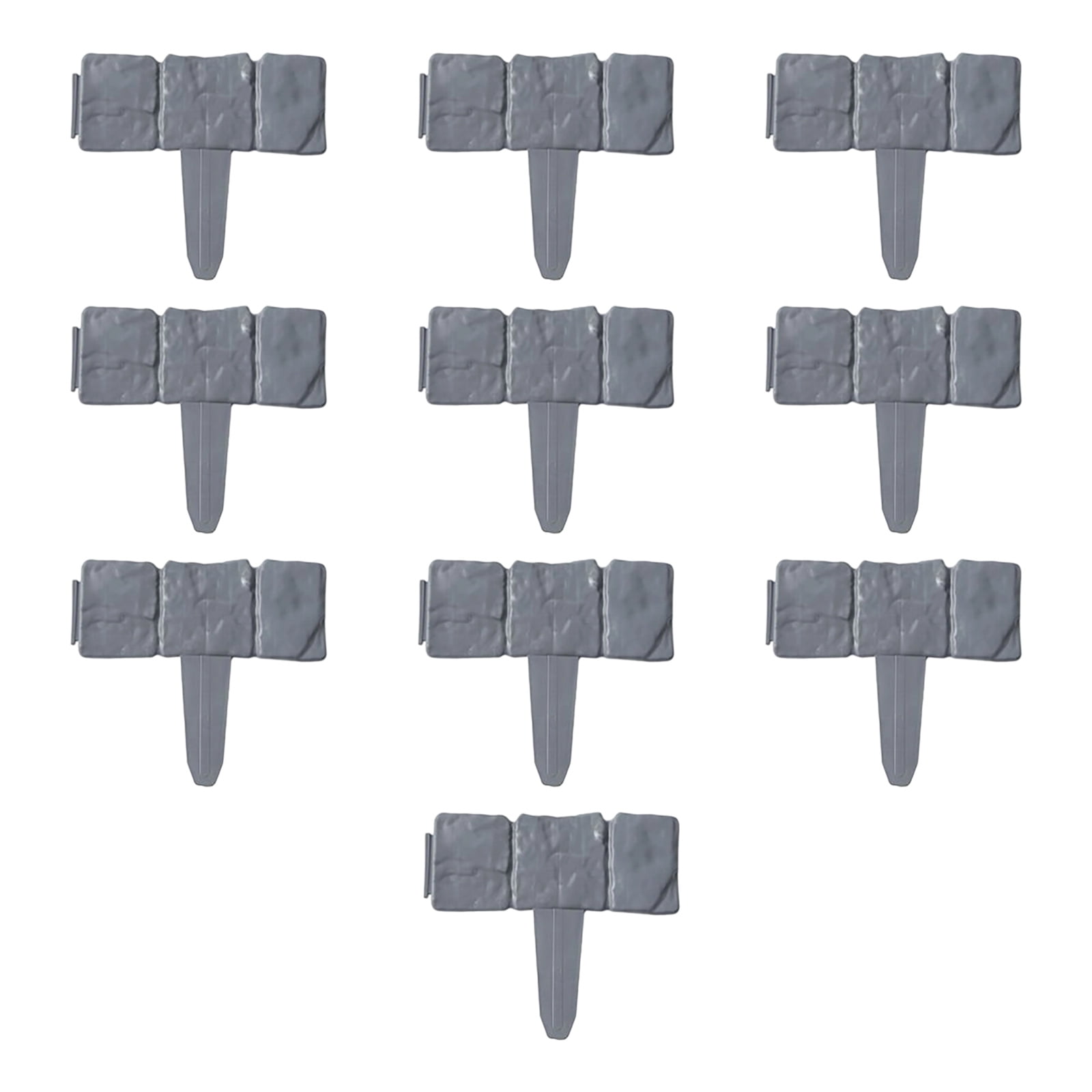 Portables Plastic Garden Fence with Ground Stakes Stable Weatherproofed ...