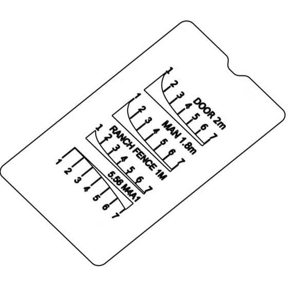 Portables Ranges Finders Card Pocket Analog Distance Meter Hunting Slide Rule for Hunting and Long Ranges Shootings