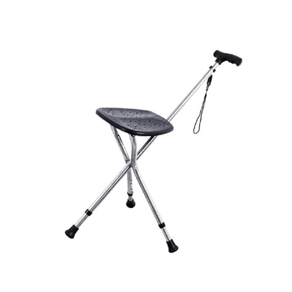 Portables Walking Stick Durability Stainless Steel Rod Folding Hiking Stick for Fishing Sports Event