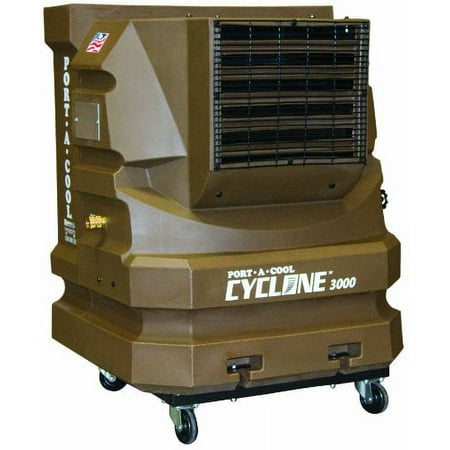 Portacool PAC2KCYC01A Cyclone 3000 Portable Evaporative Cooler with 700 Square Foot Cooling Capacity, Sienna