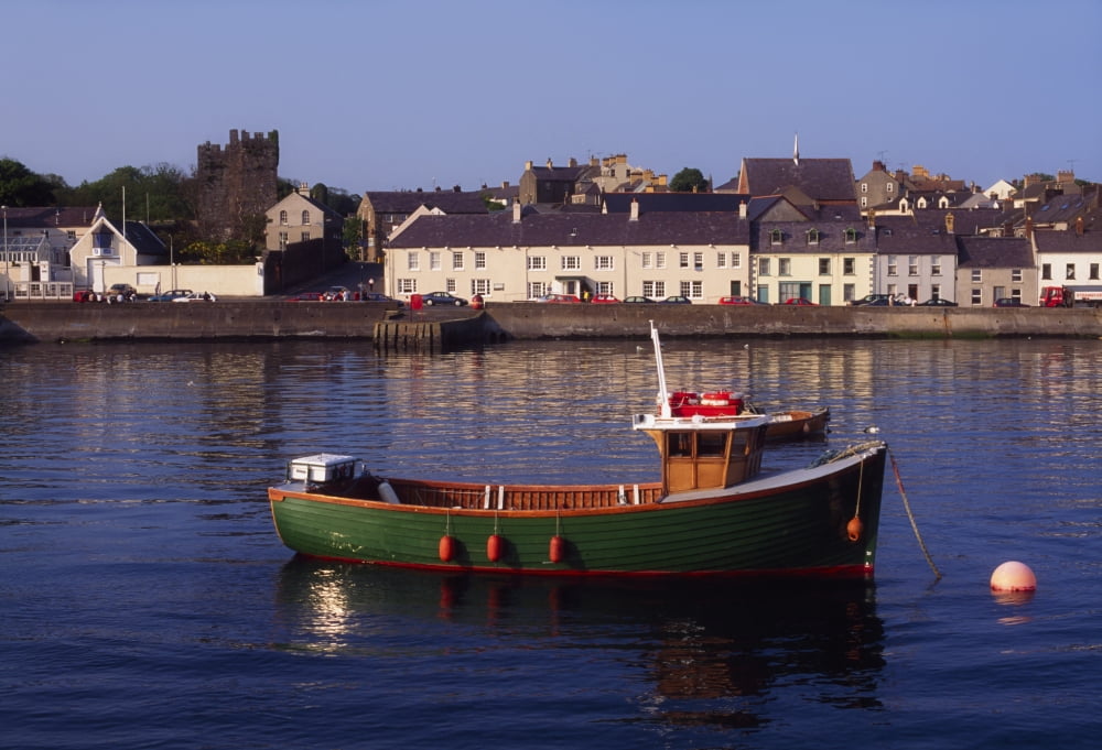 Portaferry Strangford Lough Ards Peninsula Co Down Ireland Fishing Boat In A Lake Near A Village Canvas Art - The Irish Image Collection Design Pics (18 x 12)