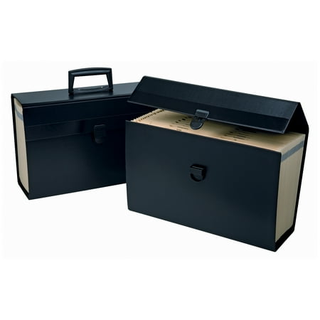 Portafile Expanding Organizer, 19 Pockets, Black, Letter/Legal Size