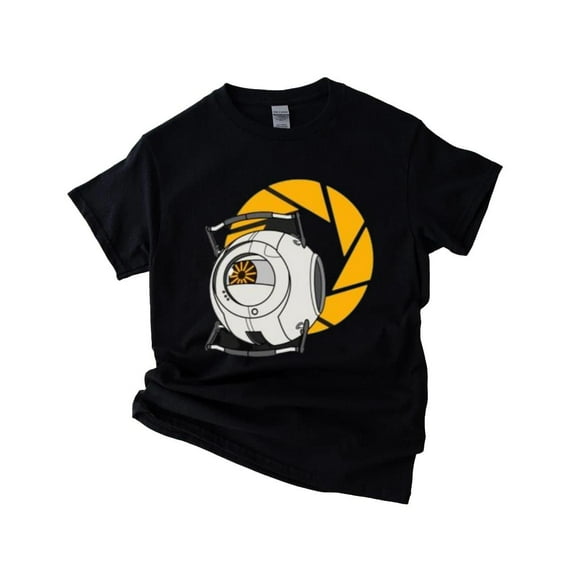 Portal 2 Space Core T-Shirt with Funny Quote for Sci-Fi Game Fans, for men & women, up to size 5XL