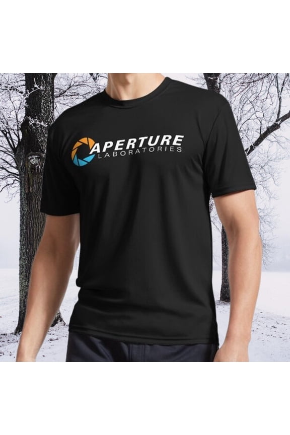 Portal Aperture Science Colors Active Logo TEE T-Shirt Funny Size S to 5XL