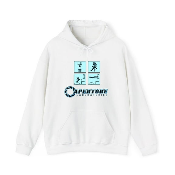 Portal Game Series Merch Aperture Laboratories Hoodie Unisex Men Women Long Sleeve Pullover Tops