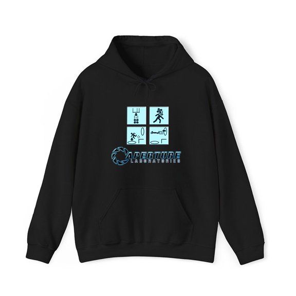 Portal Game Series Merch Aperture Laboratories Hoodie Unisex Men Women Long Sleeve Pullover Tops