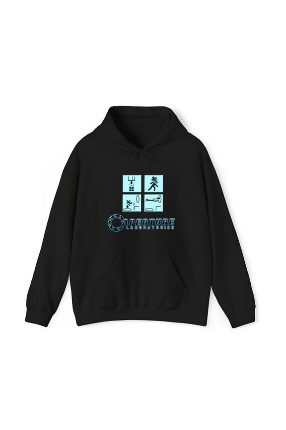 Portal Game Series Merch Aperture Laboratories Hoodie Unisex Men Women Long Sleeve Pullover Tops