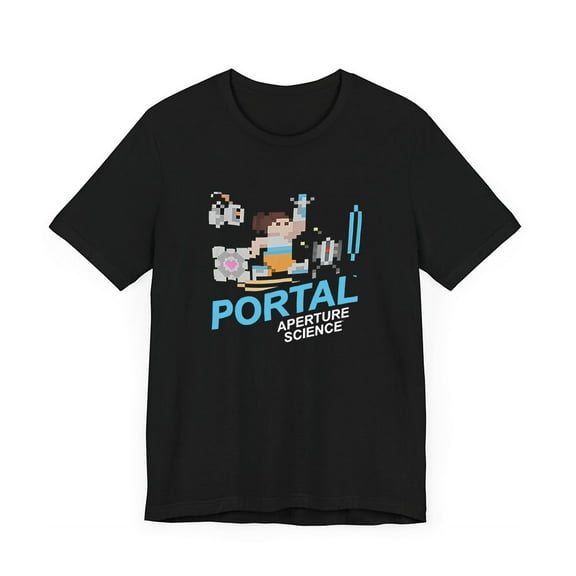 Portal Game Series Merch Printed T-shirt Unisex Men Women Short Sleeve Casual Graphic Tee