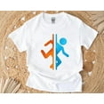 thumbnail image 1 of Portal Game T-Shirt with Retro Bold Graphic for Science Fans, for men & women, up to size 5XL, 1 of 3