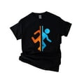 thumbnail image 1 of Portal Game T-Shirt with Retro Bold Graphic for Science Fans, for men & women, up to size 5XL, 1 of 3