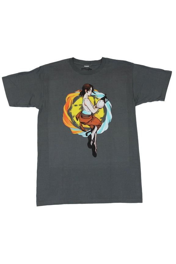 Portal Mens T-Shirt - Chell Coy Portal Creating Escape Image (3X-Large)