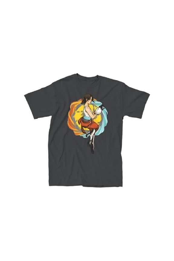 Portal Mens T-Shirt - Chell Jumping Back Portal Attack