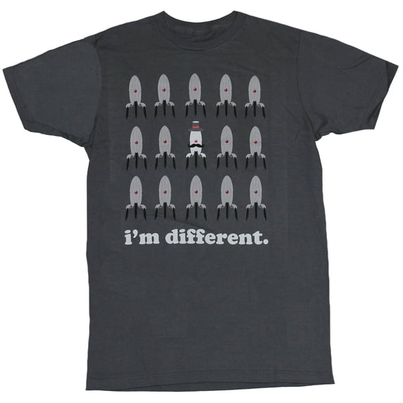 Portal Mens T-Shirt - I'm different Repeated Portal Images (Large)