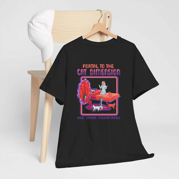 Portal To The Cat Dimension Funny Cat Kitten Lover Men Women T-Shirt-TH67140